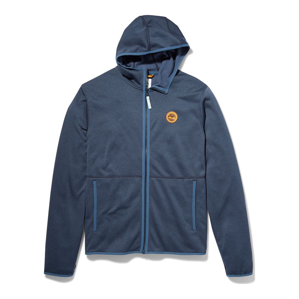 Timberland Mens Jackets Belknap Mountain Fleece Hoodie - Blue - India IT5031982